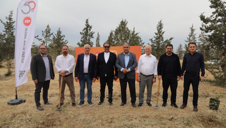 UBP’nin kuruluş yıl dönümü kapsamında “fidan dikimi” etkinliği yapıldı