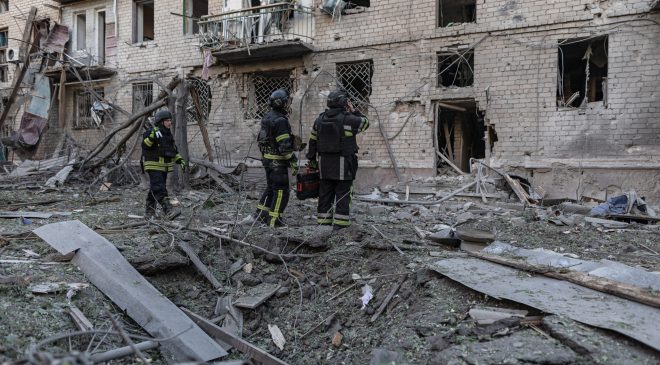 Rusya’nın Kiev’e düzenlediği hava saldırısında 4 kişi hayatını kaybetti