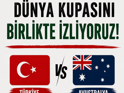 Türkiye-Avustralya Dünya Kupası Maçı Lefkoşa Millet Bahçesi’nde Dev Ekrandan Yayınlanacak