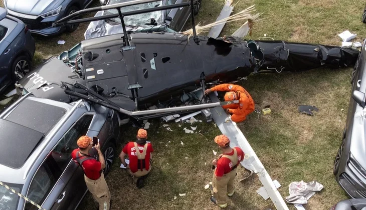Brezilya’da İki Helikopter Havada Çarpıştı6 Ölü