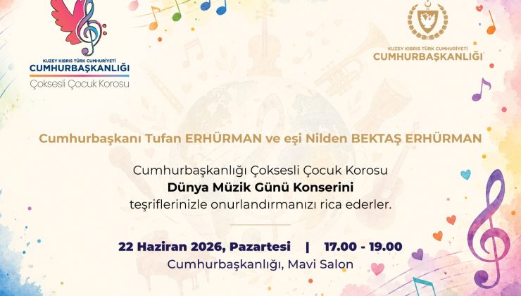 Cumhurbaşkanlığı Çoksesli Çocuk Korosu’ndan Dünya Müzik Günü’ne özel konser