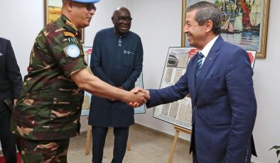 Dışişleri Bakanı Ertuğruloğlu, BM Temsilcisi Diagne ve UNFICYP Komutanı Alam’ı Kabul Etti