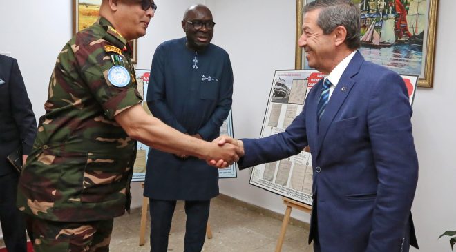 Dışişleri Bakanı Ertuğruloğlu, BM Temsilcisi Diagne ve UNFICYP Komutanı Alam’ı Kabul Etti