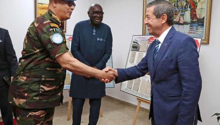 Dışişleri Bakanı Ertuğruloğlu, BM Temsilcisi Diagne ve UNFICYP Komutanı Alam’ı Kabul Etti