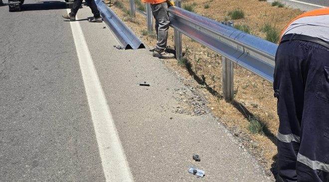 Lefkoşa-Güzelyurt ana yolunda yol güvenliği çalışmaları başladı