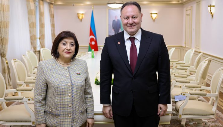 Cumhuriyet Meclisi Başkanı Öztürkler, Azerbaycanlı mevkidaşı Gafarova ile görüştü