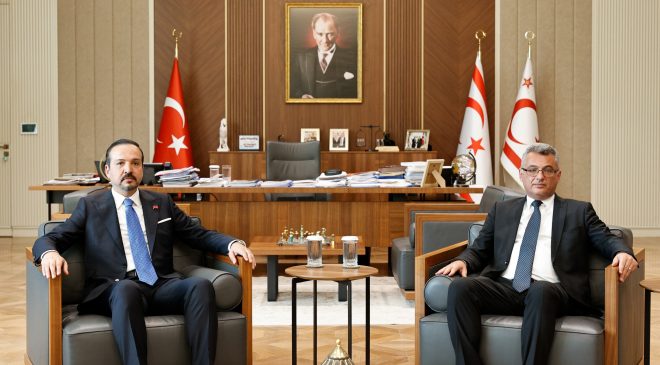 Cumhurbaşkanı Erhürman, AK Parti Genel Başkan Yardımcısı Kürşad Zorlu ile Bir Araya Geldi