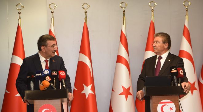Başbakan Üstel ve Cumhurbaşkanı Yardımcısı Yılmaz’dan Ercan Havalimanı’nda Önemli Mesajlar