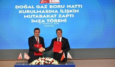 Türkiye ile KKTC Arasında Doğalgaz Boru Hattı İçin Mutabakat Zaptı İmzalandı