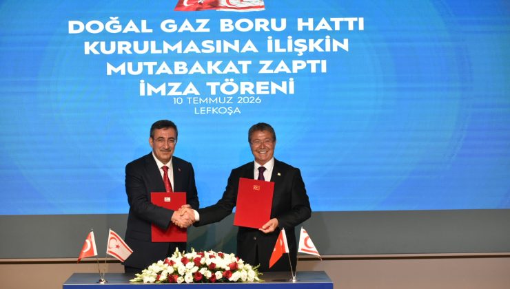 Türkiye ile KKTC Arasında Doğalgaz Boru Hattı İçin Mutabakat Zaptı İmzalandı