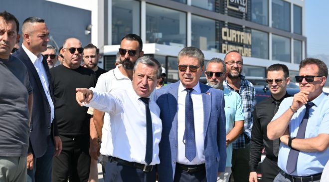 Başbakan Üstel ve Bakan Arıklı Girne-Çatalköy Yolundaki Çalışmaları İnceledi