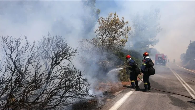 Yunanistan’ın Eğriboz Adası’nda Orman YangınıBir Köy Tahliye Edildi