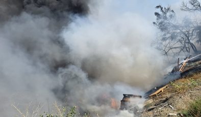 Lefkoşa ve Hamitköy’de yangın paniği