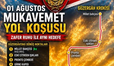 01 Ağustos Mukavemet Yol Koşusu 27 Temmuz’da düzenlenecek