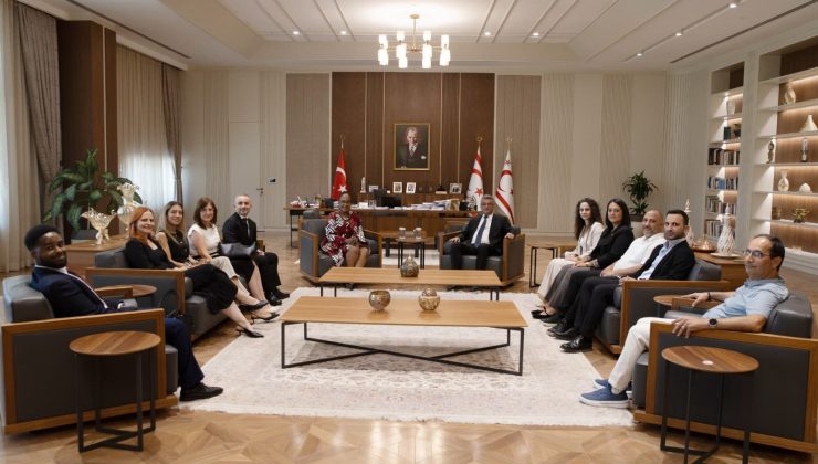 Cumhurbaşkanı Erhürman, Dünya Tabipler Birliği Başkanı Dr. Jacqueline Kitulu’yu Kabul Etti