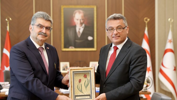 Cumhurbaşkanı Erhürman, Türkiye-KKTC Parlamentolar Arası Dostluk Grubu heyetini kabul etti