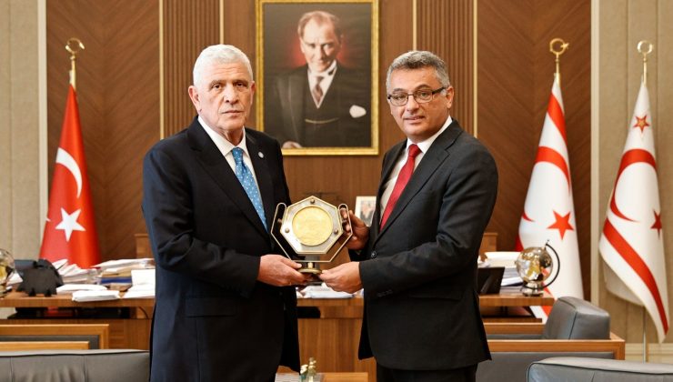 Cumhurbaşkanı Erhürman, İYİ Parti Genel Başkanı Dervişoğlu ve Heyetini Kabul Etti