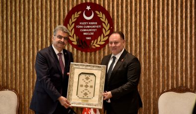 Cumhuriyet Meclisi Başkanı Öztürkler, TC-KKTC Parlamentolar Arası Dostluk Grubu Heyetini Kabul Etti
