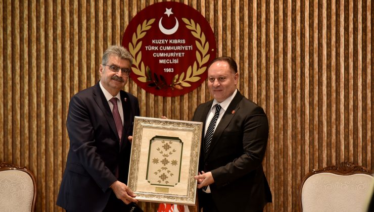 Cumhuriyet Meclisi Başkanı Öztürkler, TC-KKTC Parlamentolar Arası Dostluk Grubu Heyetini Kabul Etti