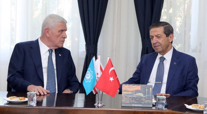 Dışişleri Bakanı Ertuğruloğlu, İYİ Parti Lideri Müsavat Dervişoğlu ve Heyetini Kabul Etti