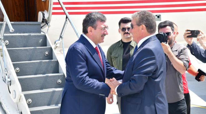 Cumhurbaşkanı Yardımcısı Cevdet Yılmaz, 20 Temmuz Törenleri İçin KKTC’ye Geldi