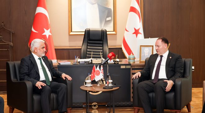 Meclis Başkanı Öztürkler, HÜDA PAR Genel Başkanı Yapıcıoğlu’nu kabul etti