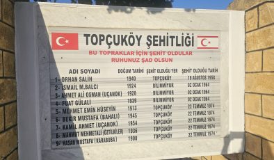 Topçuköy Şehitleri Düzenlenen Törenle Anıldı
