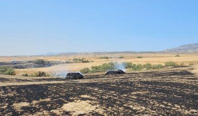 Lefkoşa-Girne Ana Yolunda Araç, Boğaziçi’nde İse Arazi Yangını Meydana Geldi