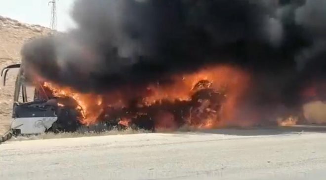 Suriye’de İki Yolcu Otobüsü Çarpıştı35 Ölü, 30 Yaralı
