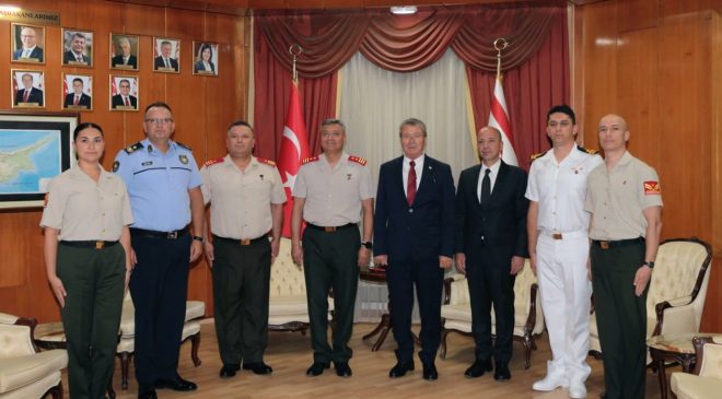 Başbakan Ünal Üstel, GKK Komutanı Tümgeneral İlker Görgülü’yü Kabul Etti