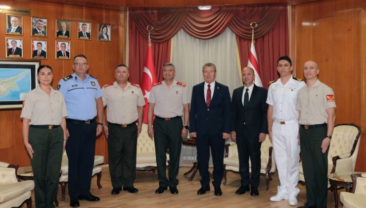 Başbakan Ünal Üstel, GKK Komutanı Tümgeneral İlker Görgülü’yü Kabul Etti