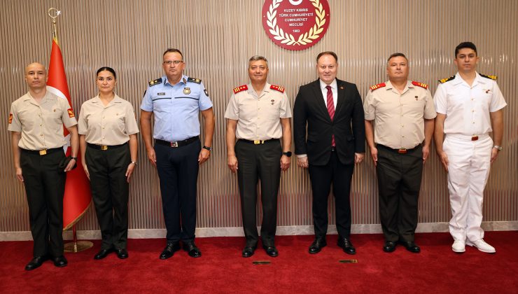 Meclis Başkanı Öztürkler, Güvenlik Kuvvetleri Komutanı Tümgeneral Görgülü ve Heyetini Kabul Etti