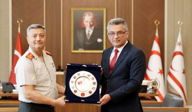 Cumhurbaşkanı Erhürman, GKK Komutanı Tümgeneral Görgülü ve Heyetini Kabul Etti
