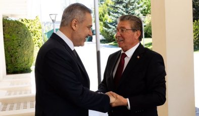 Başbakan Ünal Üstel ile Dışişleri Bakanı Hakan Fidan Bir Araya Geldiİki Devletli Çözüm Vurgusu