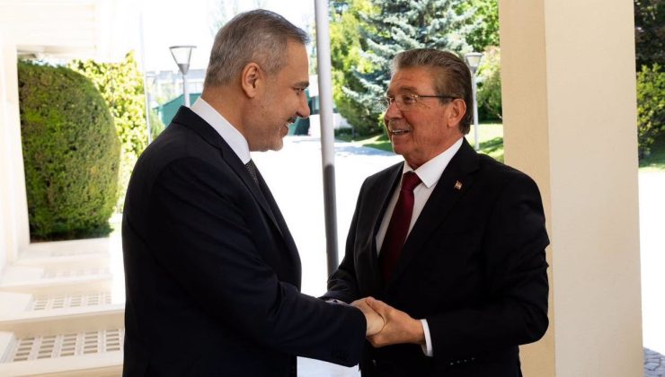 Başbakan Ünal Üstel ile Dışişleri Bakanı Hakan Fidan Bir Araya Geldiİki Devletli Çözüm Vurgusu