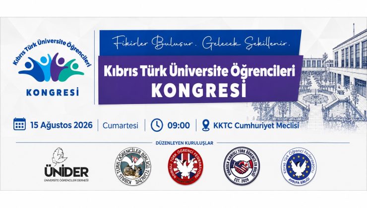Kıbrıs Türk Üniversite Öğrencileri Kongresi 15 Ağustos’ta Cumhuriyet Meclisi’nde Yapılacak