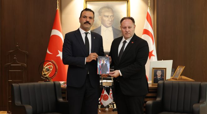 Meclis Başkanı Öztürkler, AK Parti KKTC Temsilcisi Kaya’yı Kabul Etti