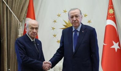 Cumhurbaşkanı Erdoğan, MHP Genel Başkanı Devlet Bahçeli ile bir araya geldi