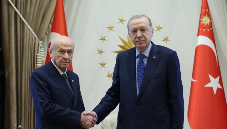 Cumhurbaşkanı Erdoğan, MHP Genel Başkanı Devlet Bahçeli ile bir araya geldi