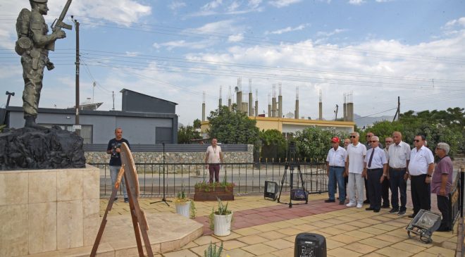 Haspolat’ta şehit düşenler törenle anıldı