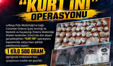 KKTC Genelinde Geniş Çaplı Uyuşturucu Operasyonları9 Kişi Tutuklandı
