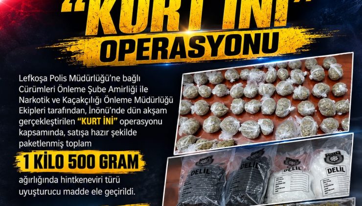 KKTC Genelinde Geniş Çaplı Uyuşturucu Operasyonları9 Kişi Tutuklandı