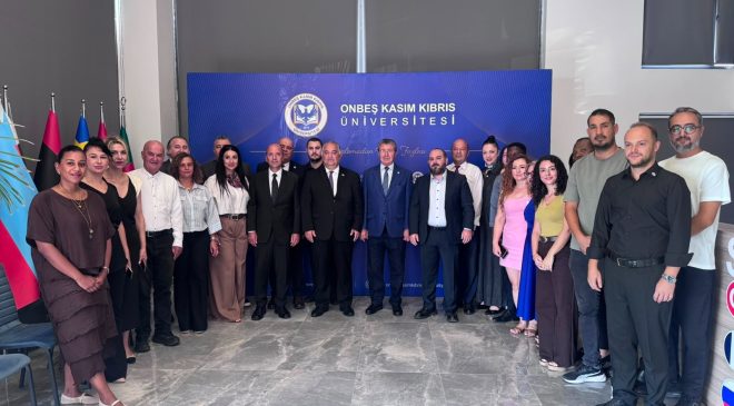 Başbakan Ünal Üstel’den Onbeş Kasım Kıbrıs Üniversitesi’ne Ziyaret