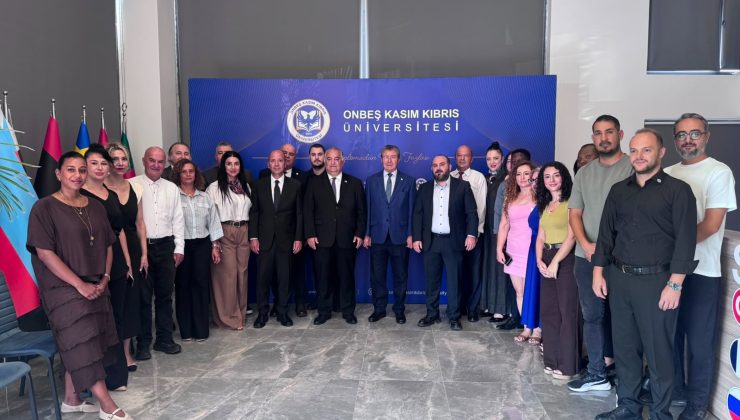 Başbakan Ünal Üstel’den Onbeş Kasım Kıbrıs Üniversitesi’ne Ziyaret
