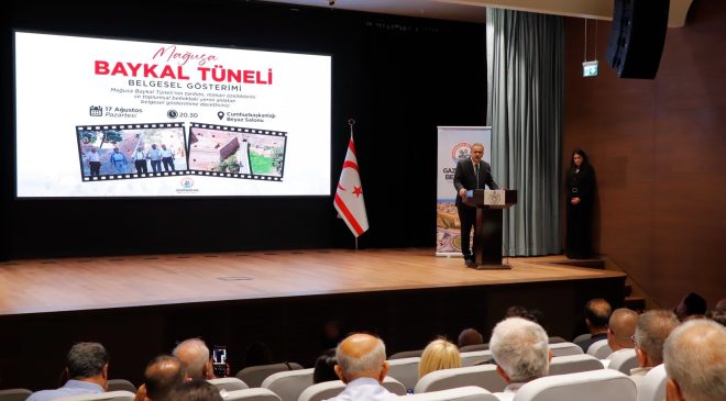 “Mağusa Baykal Tüneli” belgeseli izleyiciyle buluştu