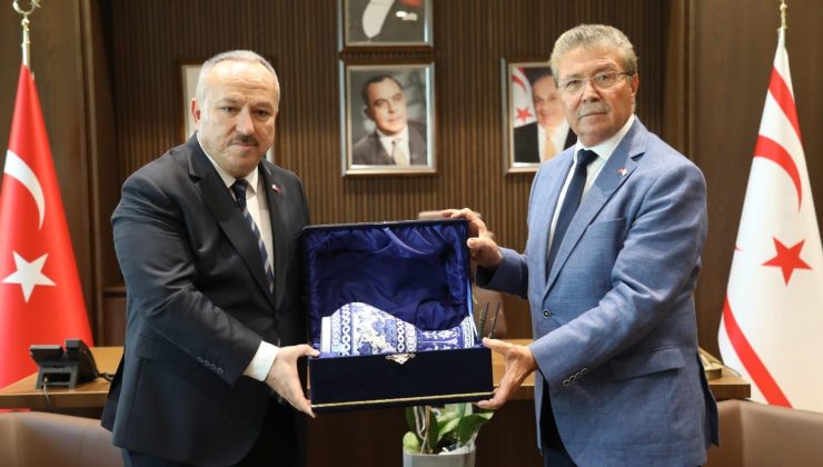 Başbakan Ünal Üstel, TC Emniyet Genel Müdürü Ali Fidan’ı Kabul Etti