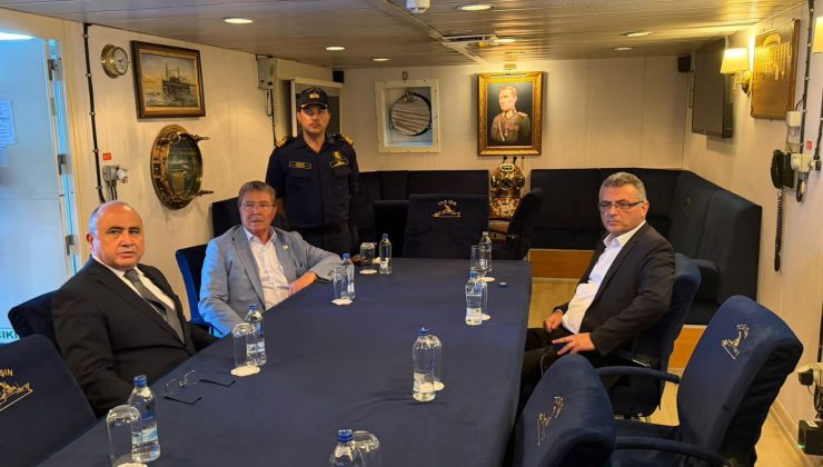Cumhurbaşkanı Erhürman, TCG IŞIN Gemisindeki Çalışmaları Yerinde İnceliyor