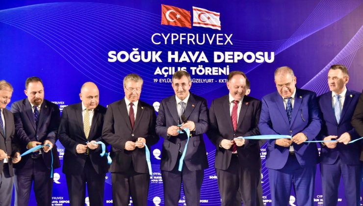 Cypfruvex’in 15 bin tonluk soğuk hava deposu hizmete açıldı