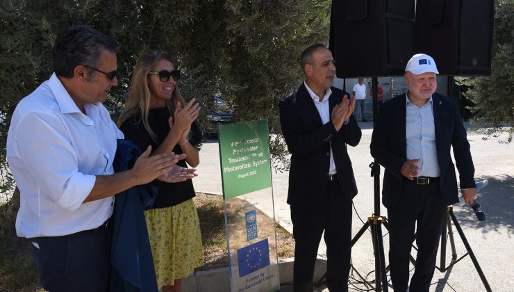 Yeni Lefkoşa Atık Su Arıtma Tesisi’nin güneş enerjisi santrali faaliyete geçti