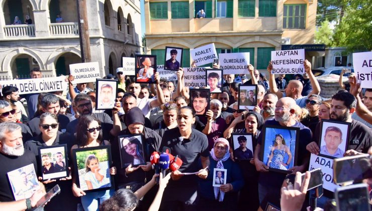 Filo Jet faciasında yakınlarını kaybeden aileler Girne Kaza Mahkemesi önünde adalet istedi